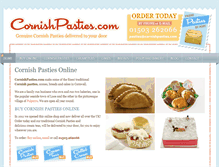 Tablet Screenshot of cornishpasties.com